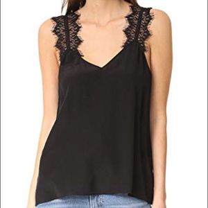 cami NYC black lace top size medium